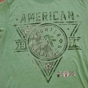 Men Green American Fighter Large